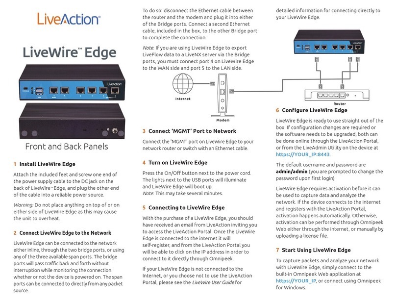 LiveAction LiveWire Edge quick start guide