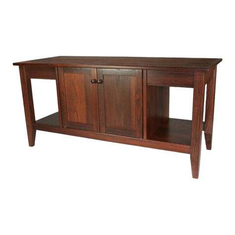 MANCHESTER WOOD SHAKER ENTERTAINMENT CONSOLE Assembly instructions MANCHESTER WOOD SHAKER ENTERTAINMENT CONSOLE Assembly instructions