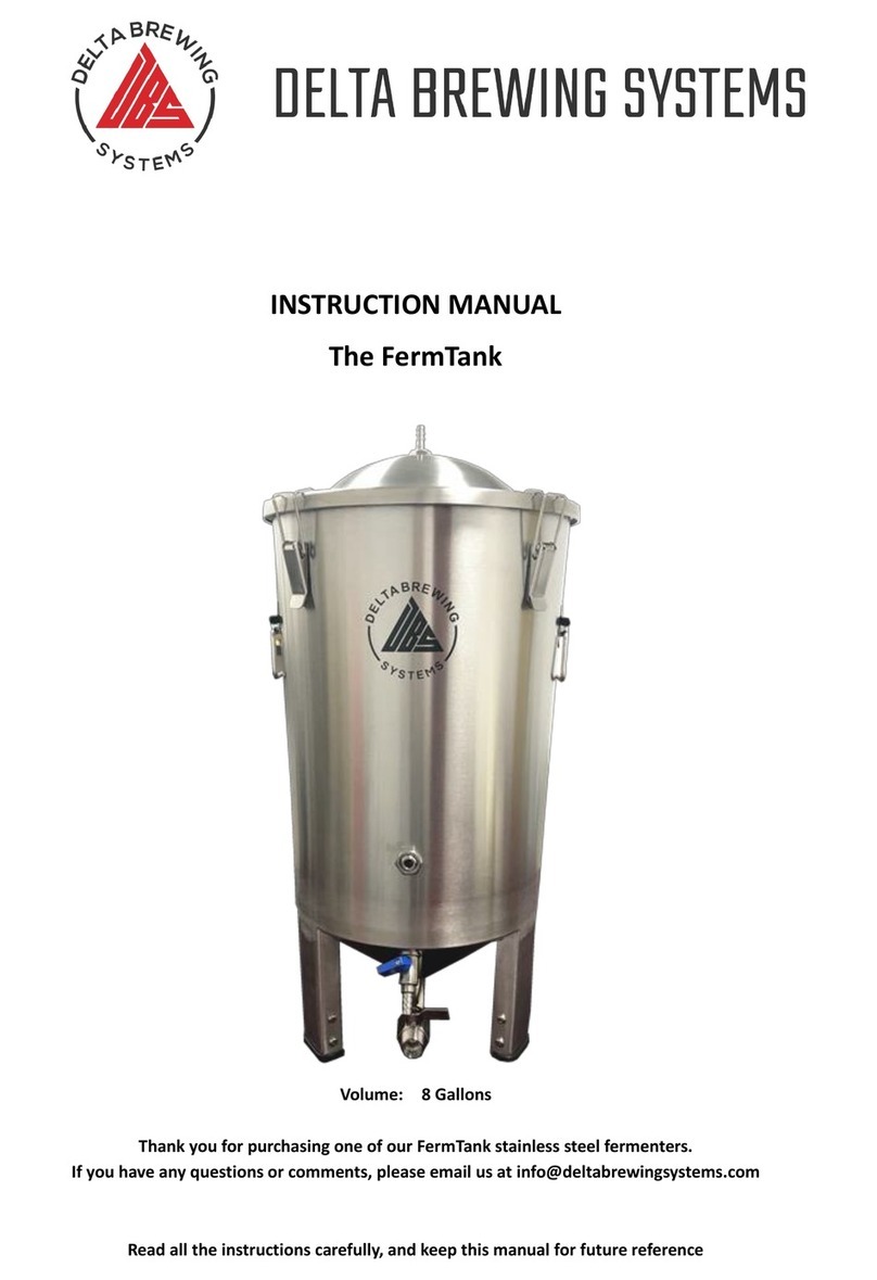 DELTA BREWING SYSTEMS FermTank instruction manual