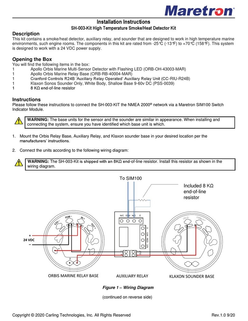 Maretron SH-003 User manual