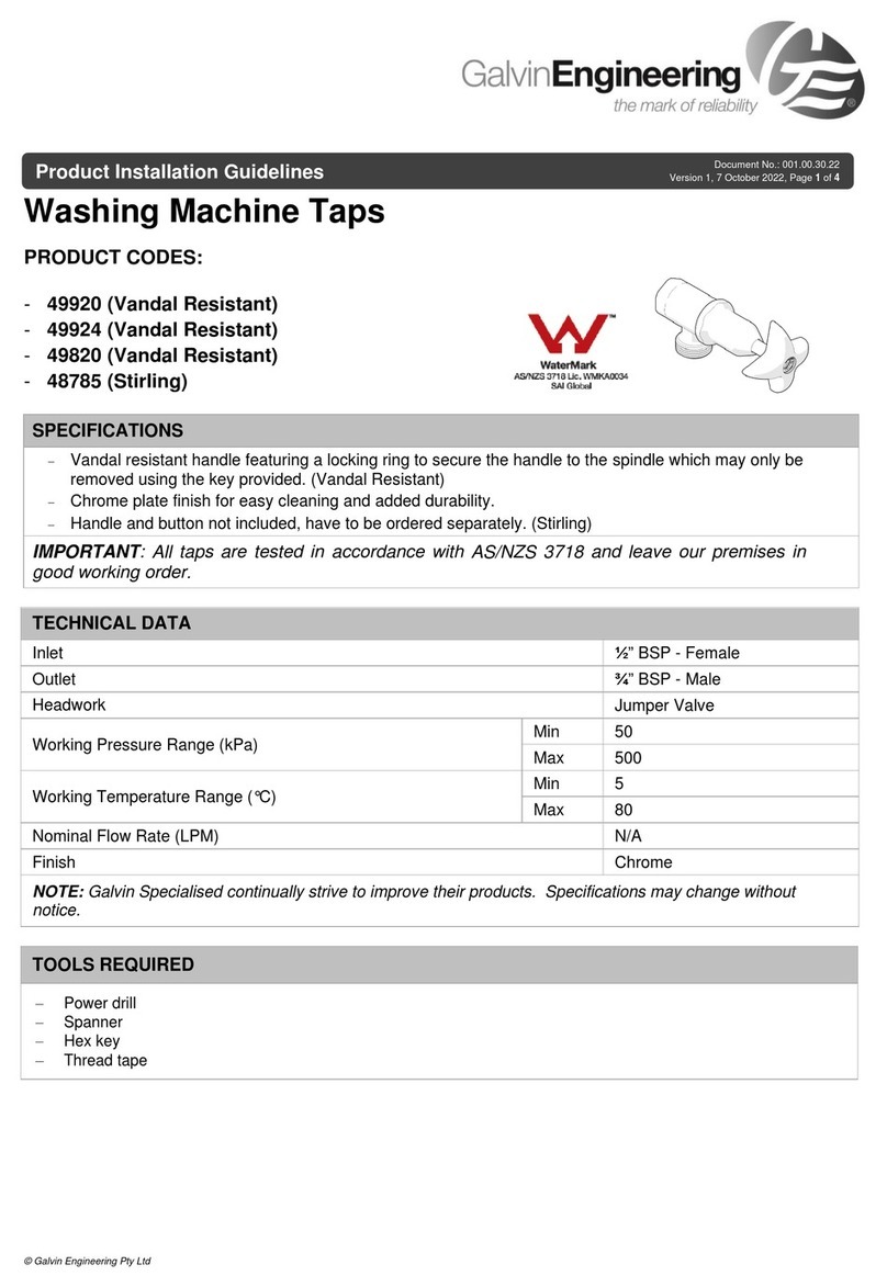 Galvin Engineering 49920 installation guide