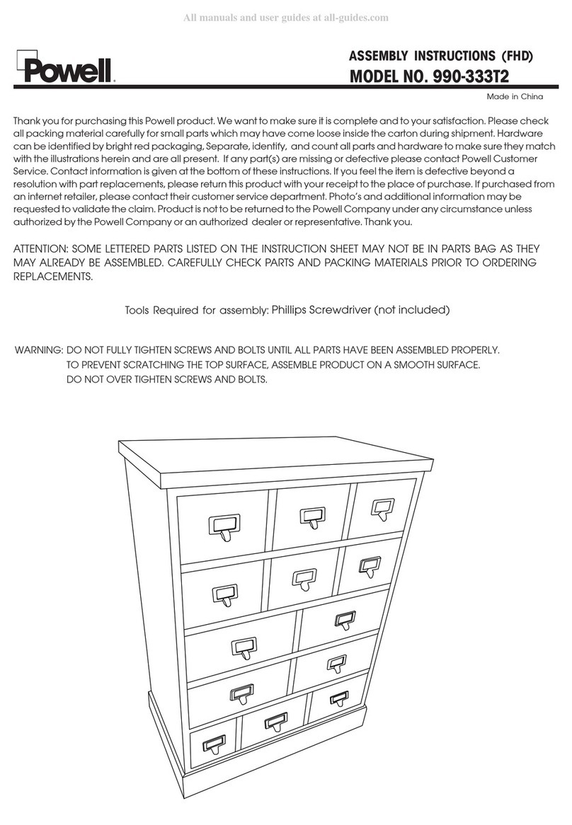 Powell 990-333T2 Assembly instructions