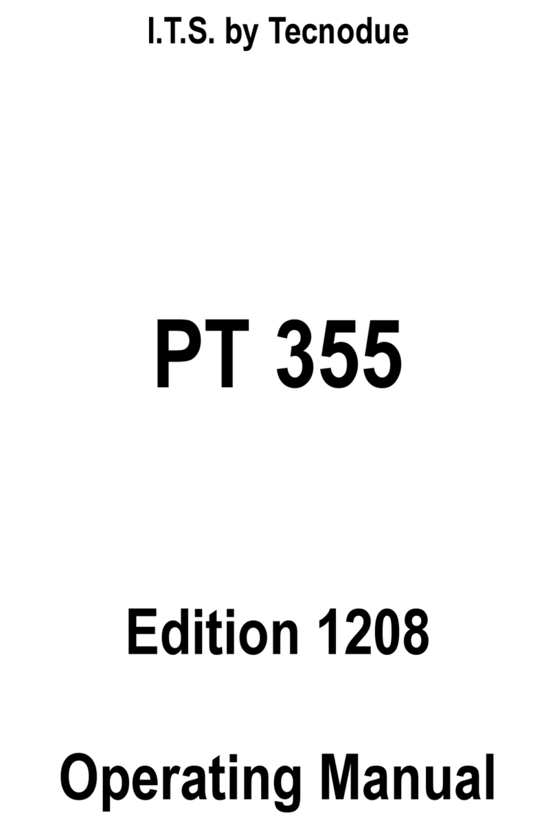 Tecnodue I.T.S. PT 355 operating manual
