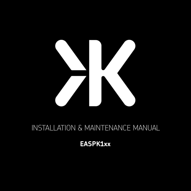 ML Accessories EASPK1 Series Installation & maintenance manual