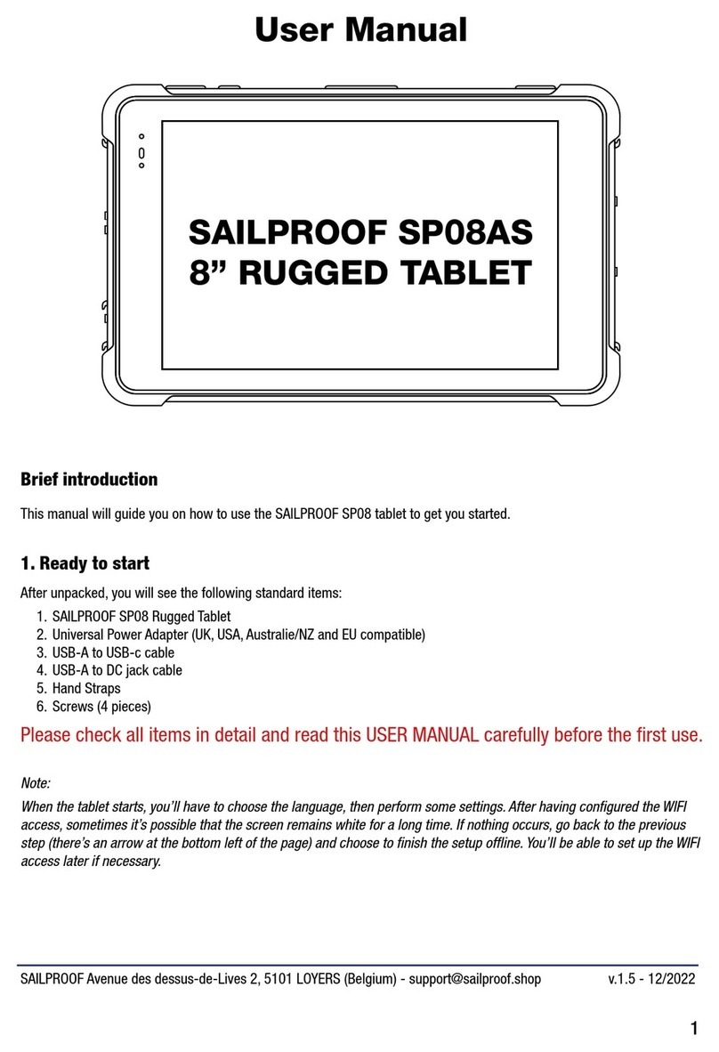 SAILPROOF SP08AS user manual