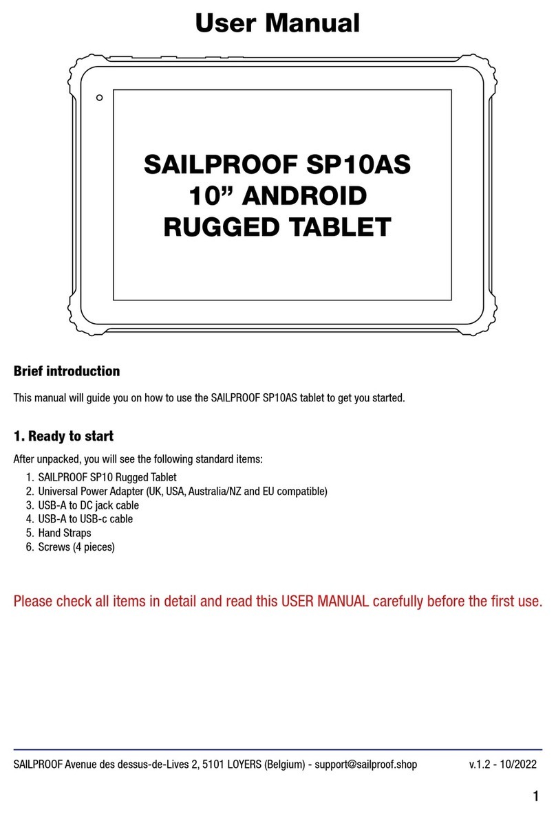 SAILPROOF SP10AS User manual