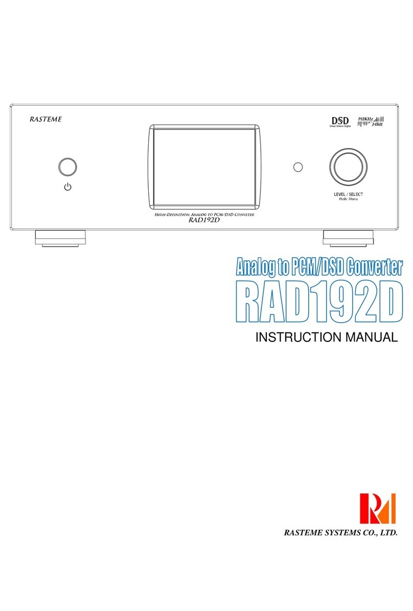 Rasteme Systems RAD192D User manual