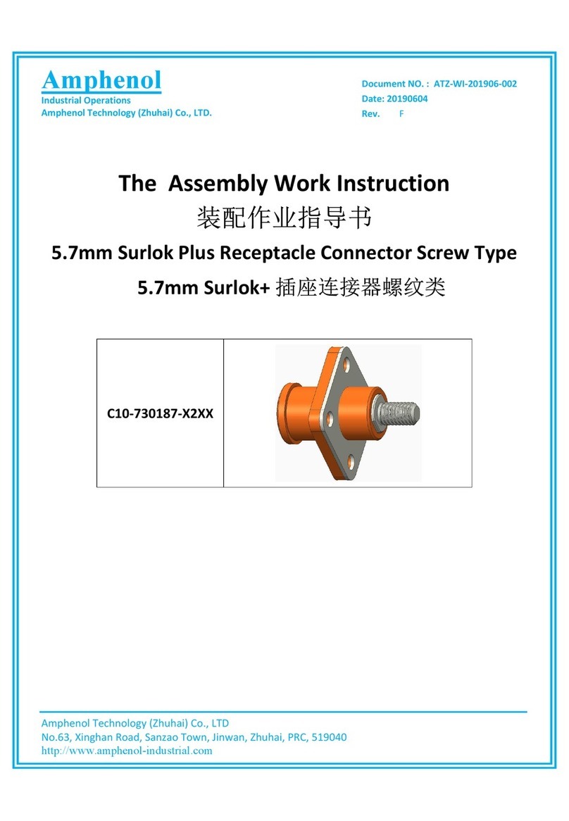 Amphenol C10-730187-X2XX Assembly Work Instructions
