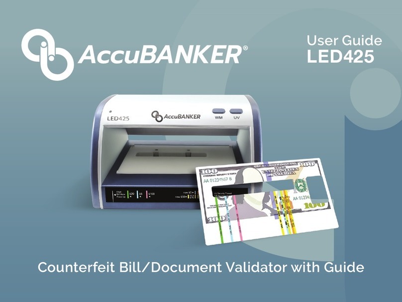 AccuBANKER LED425 user guide