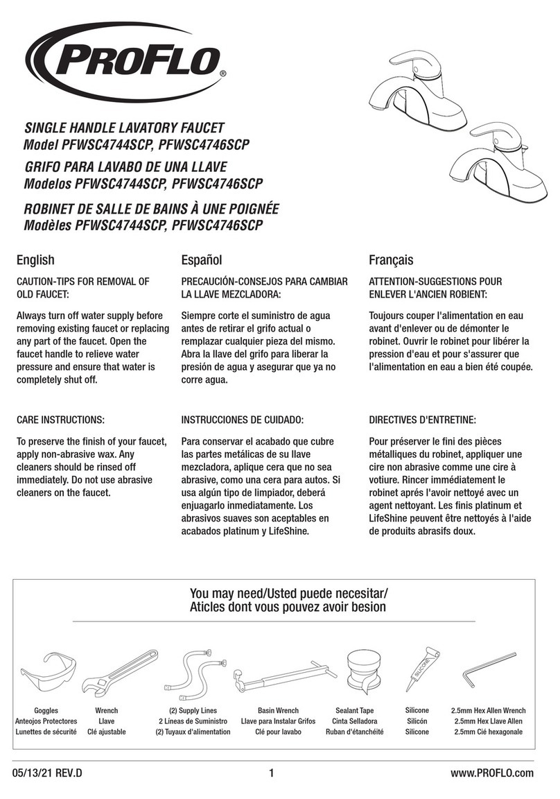 ProFlo PFWSC4744SCP User manual