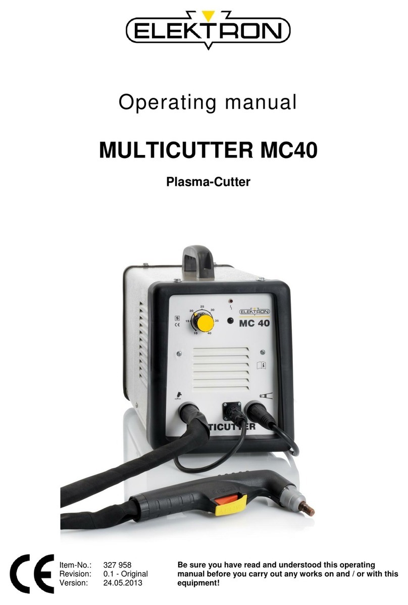 Elektron MULTICUTTER MC40 operating manual