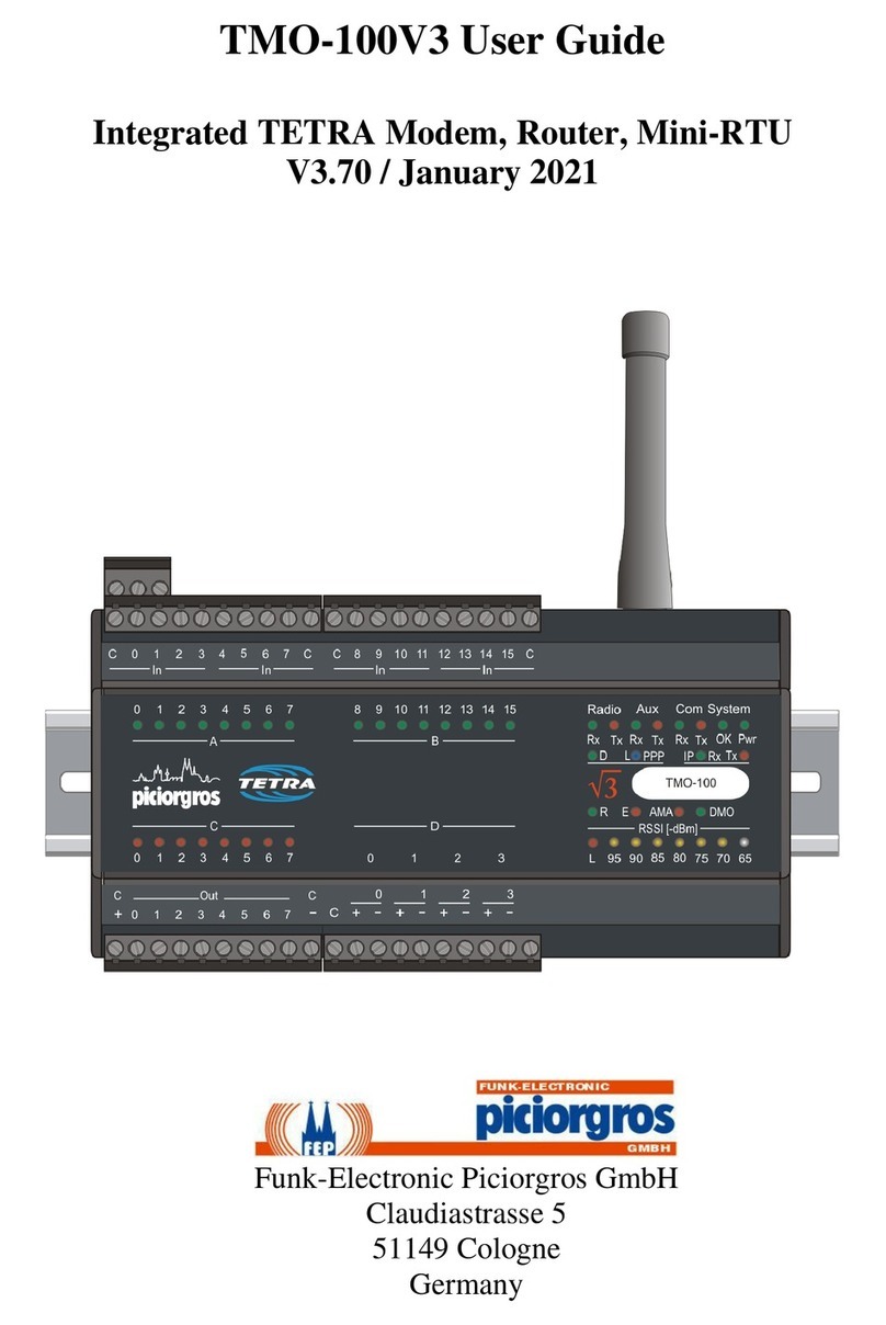Funk-Electronic Piciorgros TMO-100V3 User manual