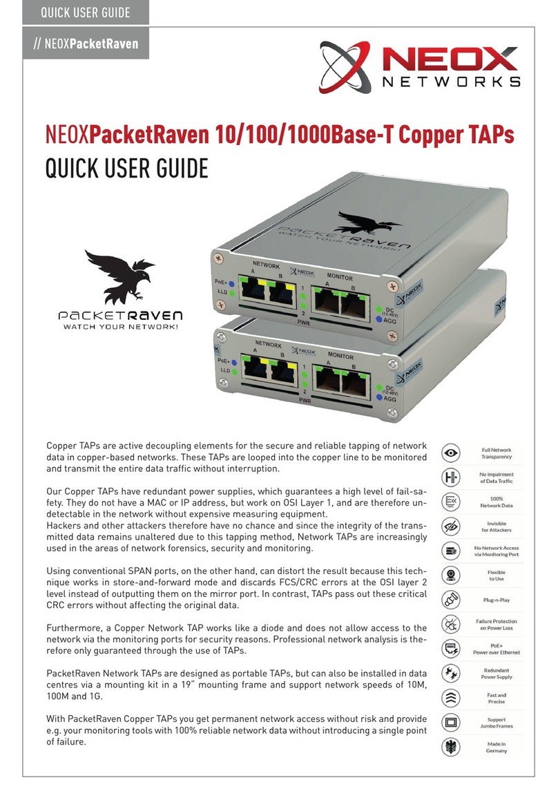 Neox PacketRaven PRP-SCC-1GA Series Quick user guide