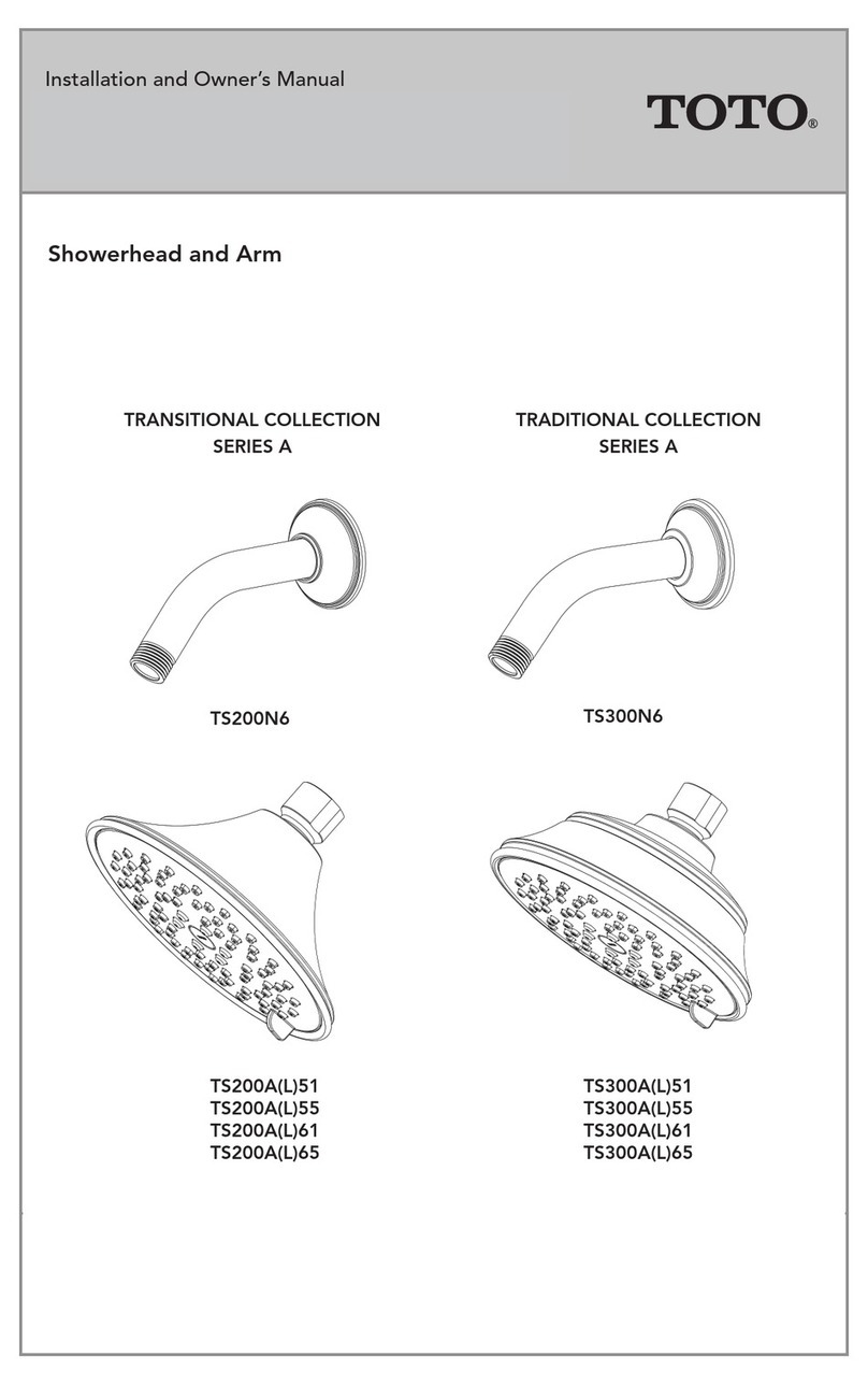Toto TRANSITIONAL A Series Installation instructions