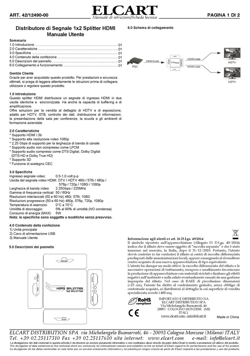 ELCART 42/12490-00 user manual