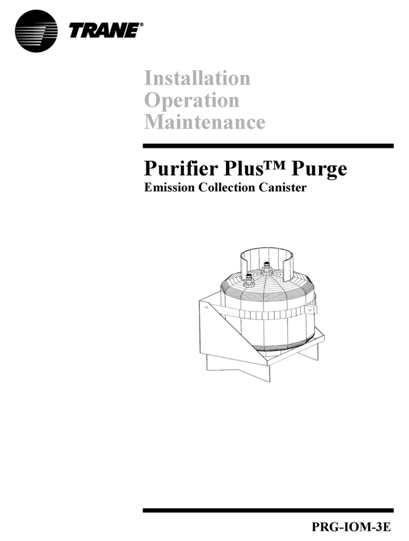 Trane Purifier Plus Purge Installation operation & maintenance