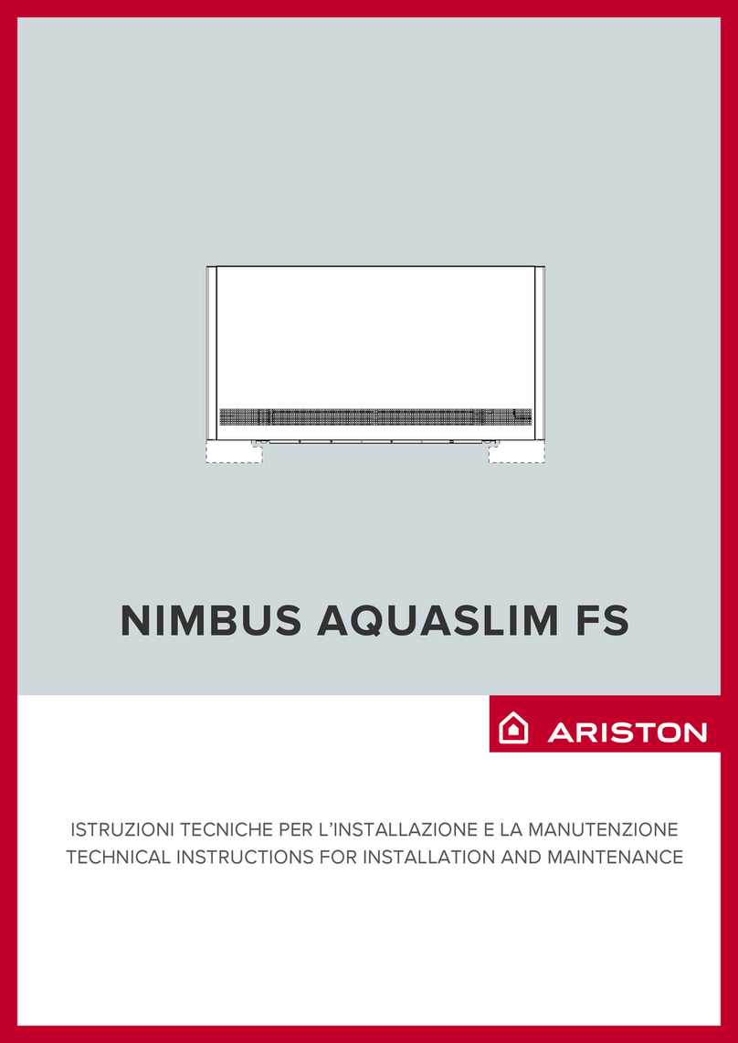 Ariston NIMBUS AQUASLIM 10 FS Instruction for installation and maintenance