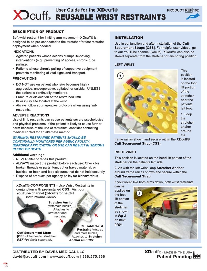 DAVES MEDICAL Xdcuff 102 user guide
