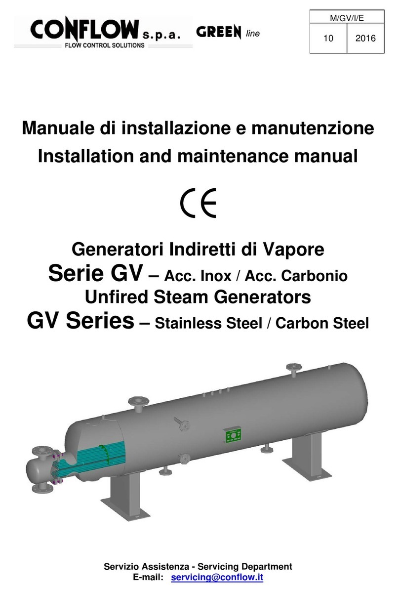 CONFLOW GREEN GV Series Installation and maintenance manual CONFLOW GREEN GV Series Installation and maintenance manual