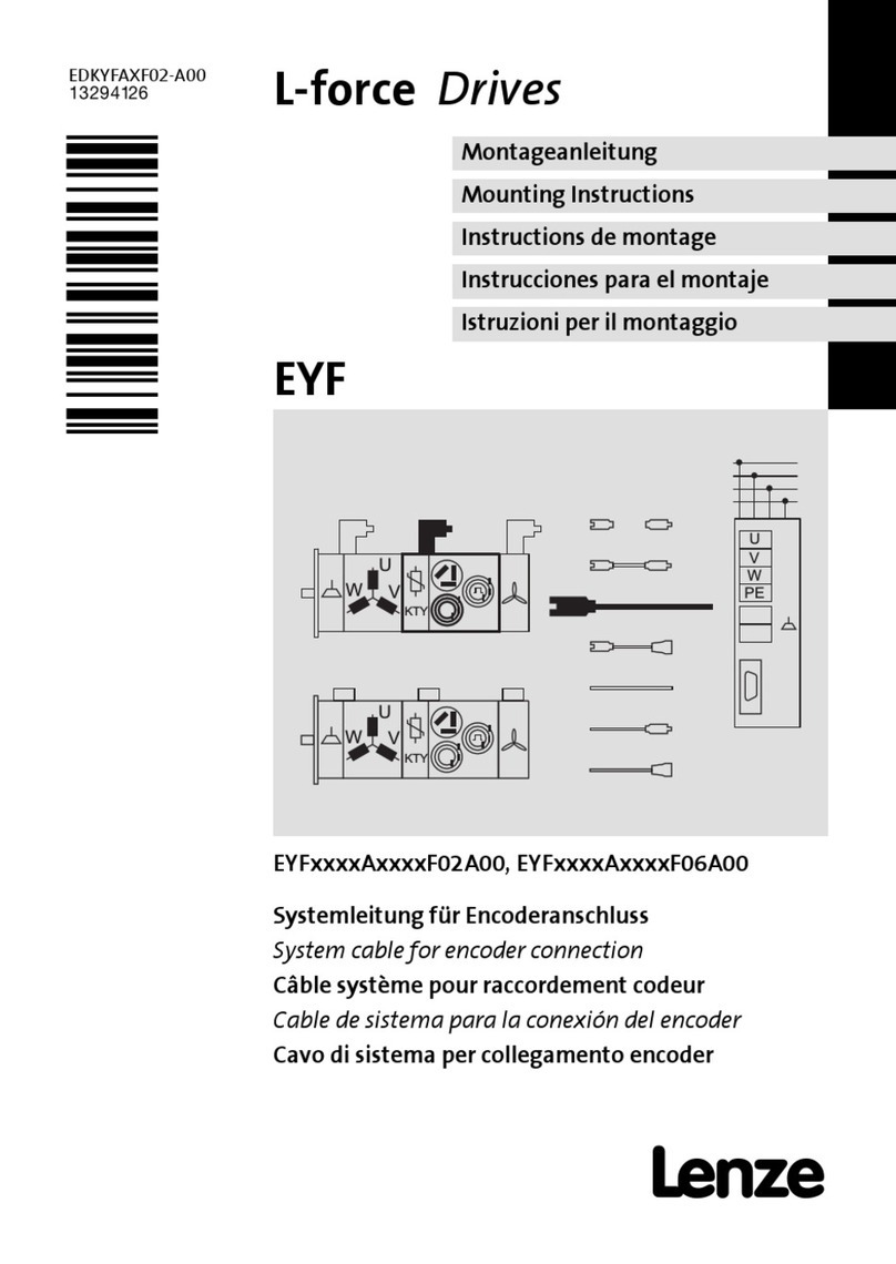 Lenze L-force EYF A Series Mounting instructions