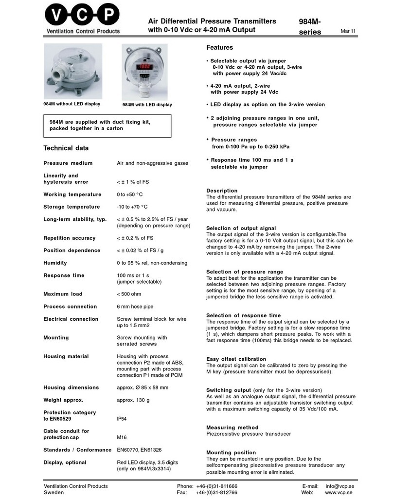 VCP 984M Series manual