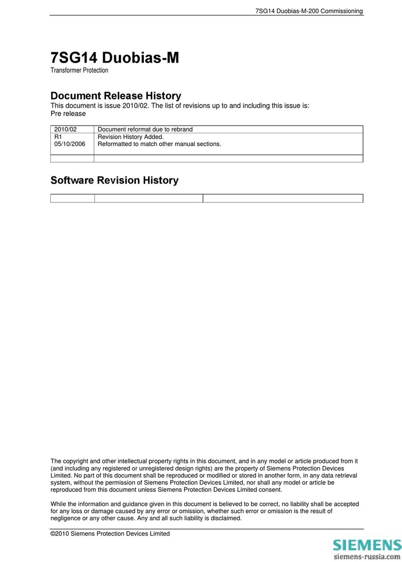 Siemens 7SG14 Duobias-M-200 User manual