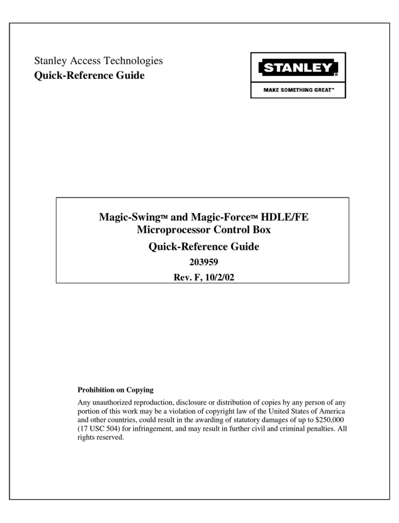 Stanley Magic-Swing HDLE Quick reference guide
