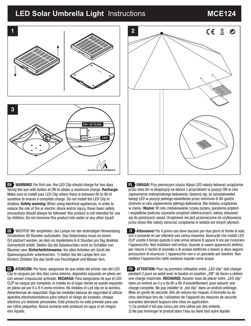 Maclean Energy MCE124 instructions