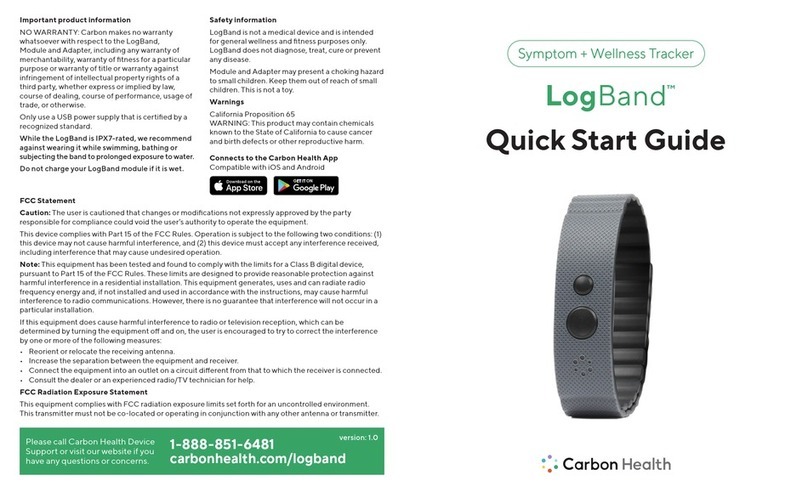 Carbon LogBand quick start guide