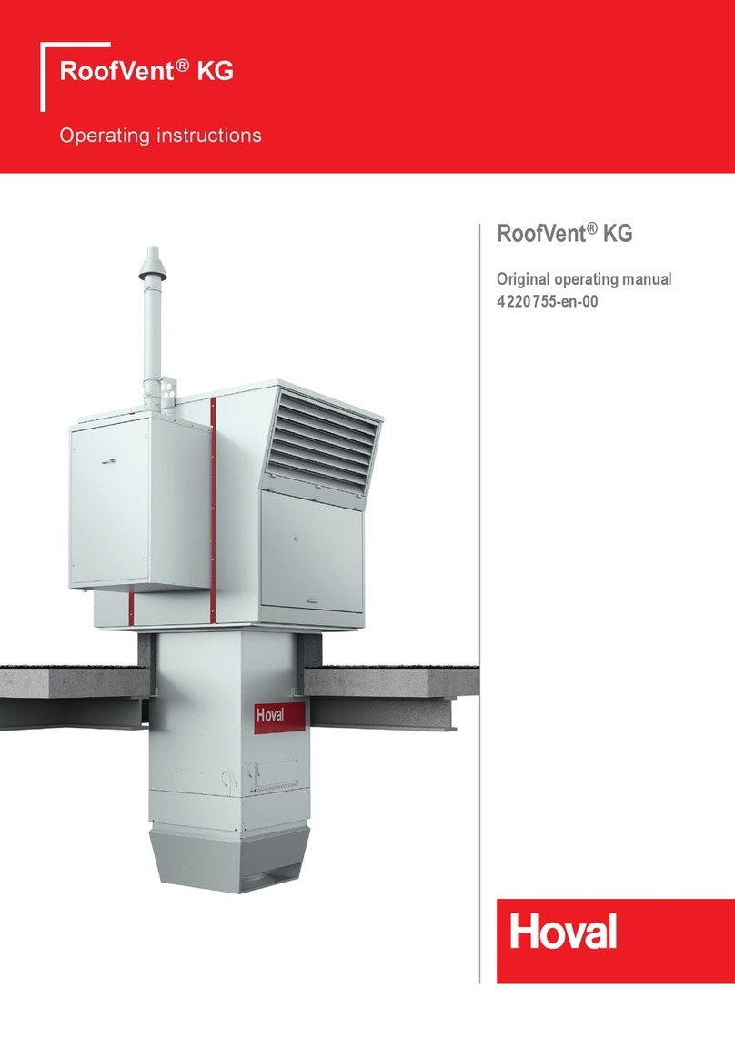 Hoval RoofVent KG Original operating manual