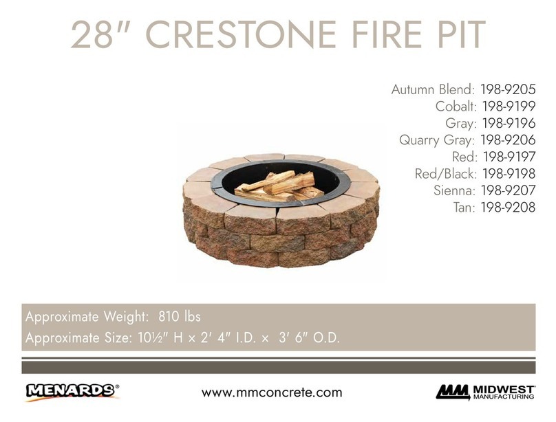 Menards Midwest CRESTONE 198-9205 installation instructions