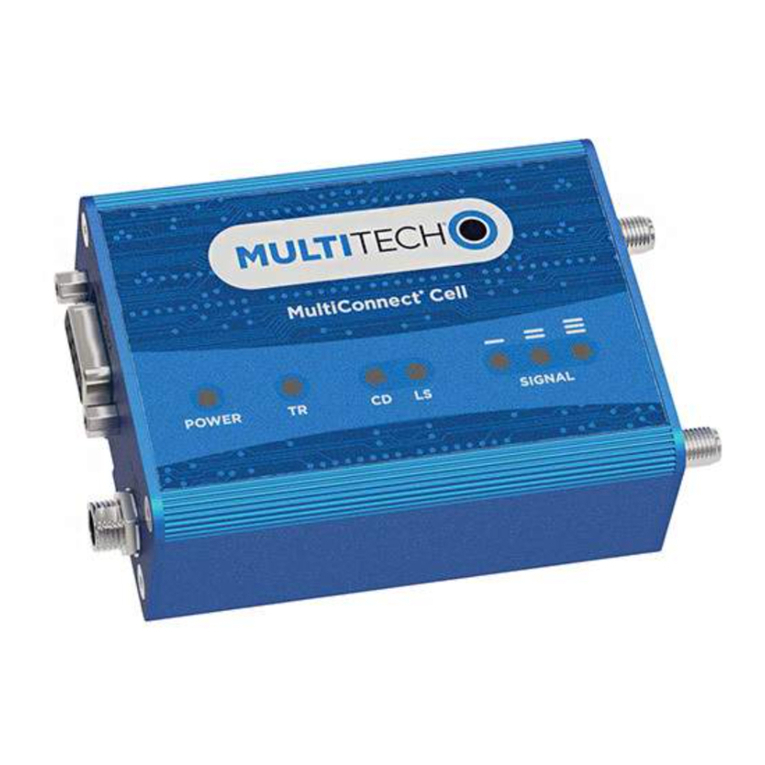 Multitech MultiConnect Cell 100 series User manual Multitech MultiConnect Cell 100 series User manual