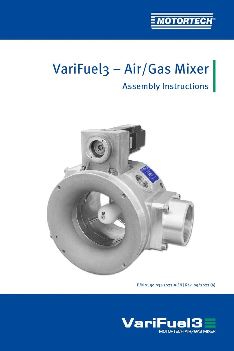 Motortech VariFuel3 140-80 Series Assembly instructions