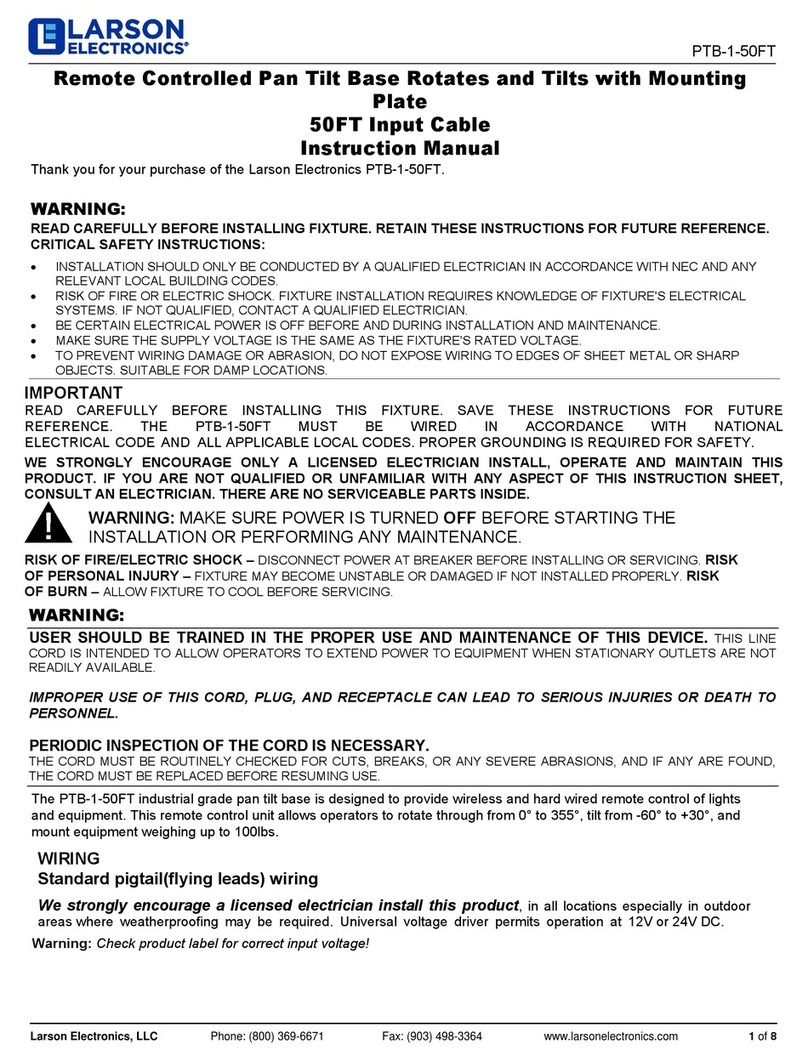 Larson Electronics PTB-1-50FT User manual