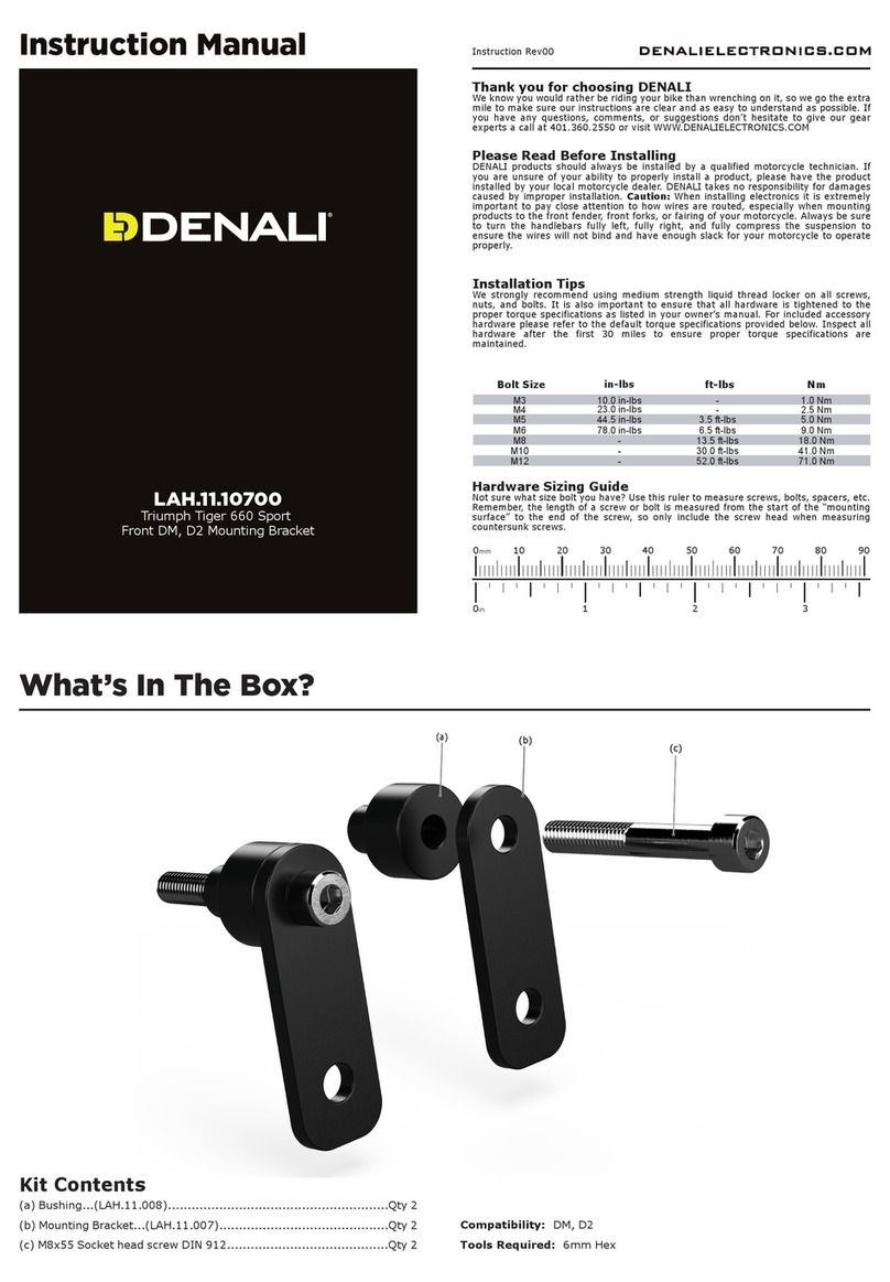 Denali LAH.11.10700 instruction manual