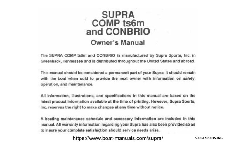 Supra COMP ts6m 1989 User manual