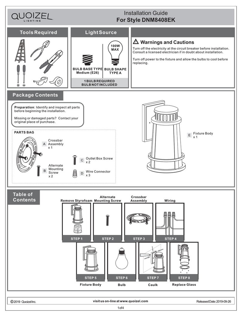 Quoizel DNM8408EK User manual