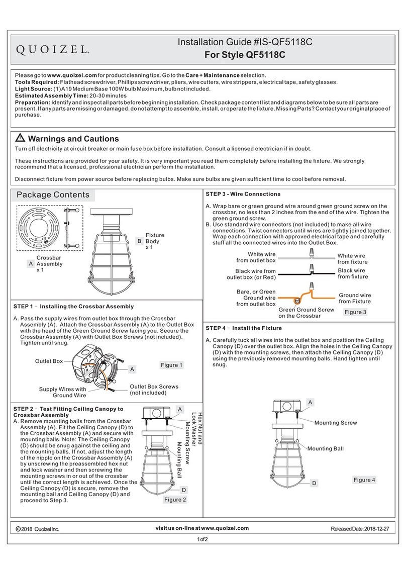 Quoizel QF5118C installation guide