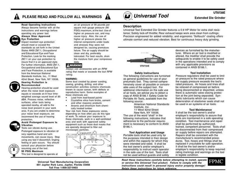 Universal Tool UT8728E User manual