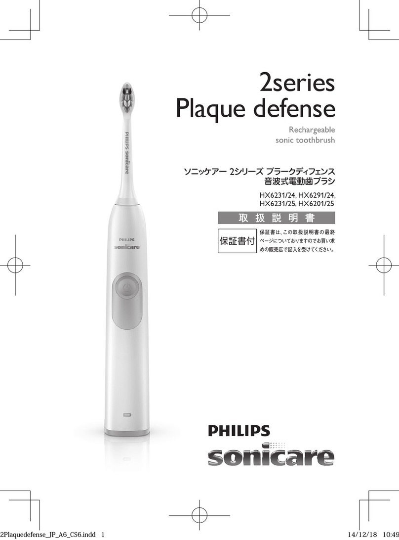 Philips Sonicare Plaque Defence 2 Series User manual
