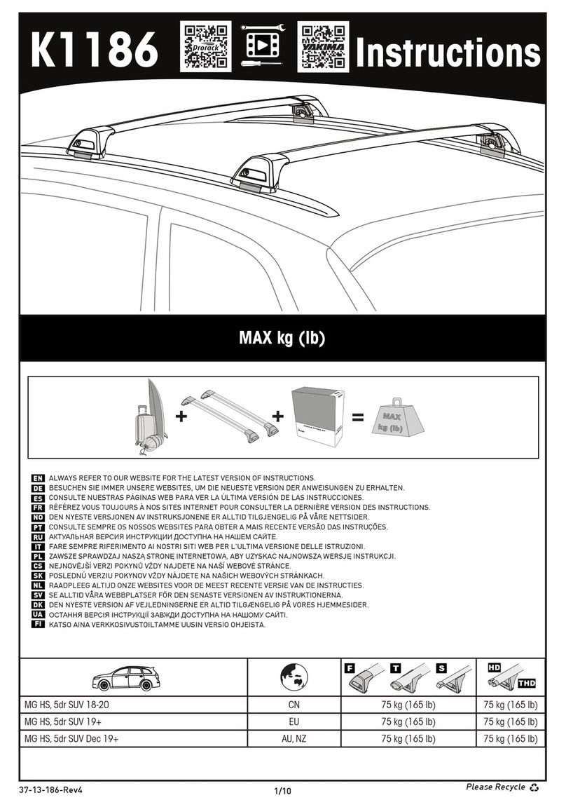 Yakima K1186 instructions