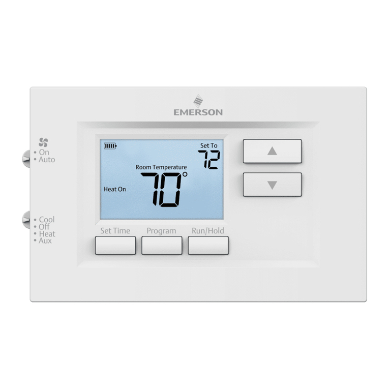 Emerson White-Rodgers 1F75H-21PR User manual Emerson White-Rodgers 1F75H-21PR User manual