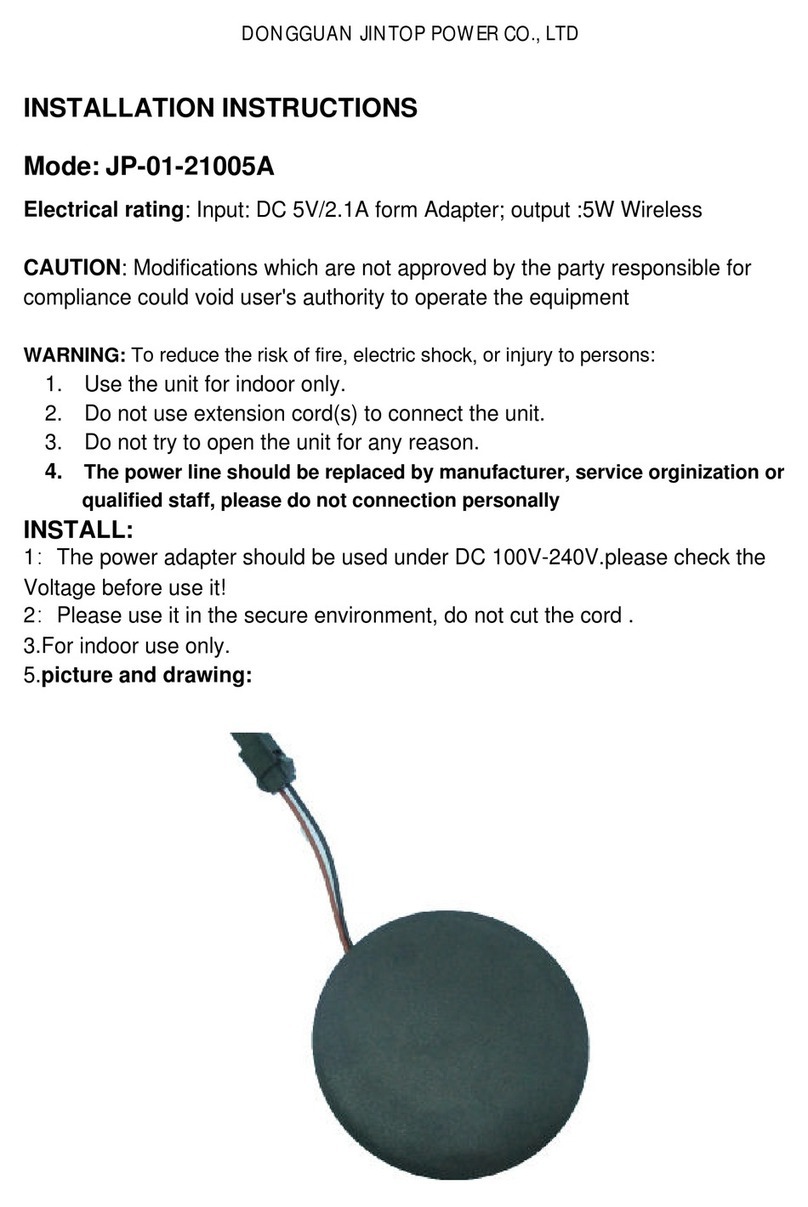 JINTOP POWER JP-01-21005A installation instructions