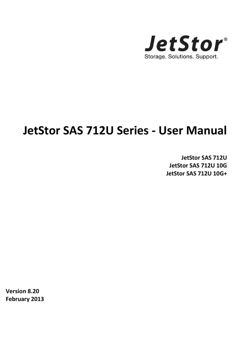 JetStor SAS 712U Series User manual