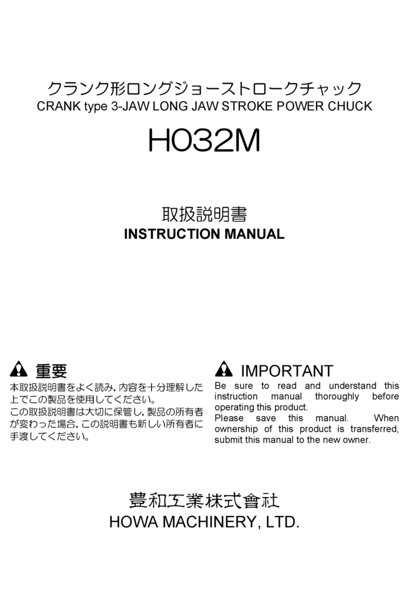 HOWA MACHINERY H032M instruction manual
