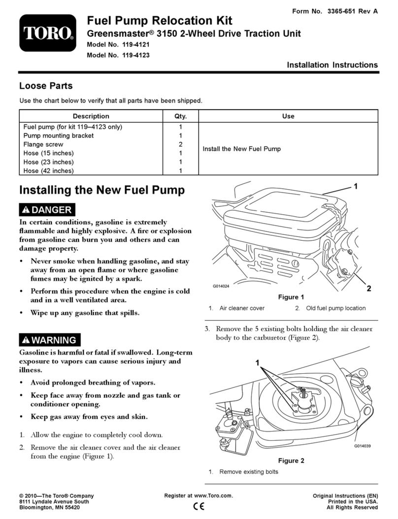 Toro 119-4121 User manual