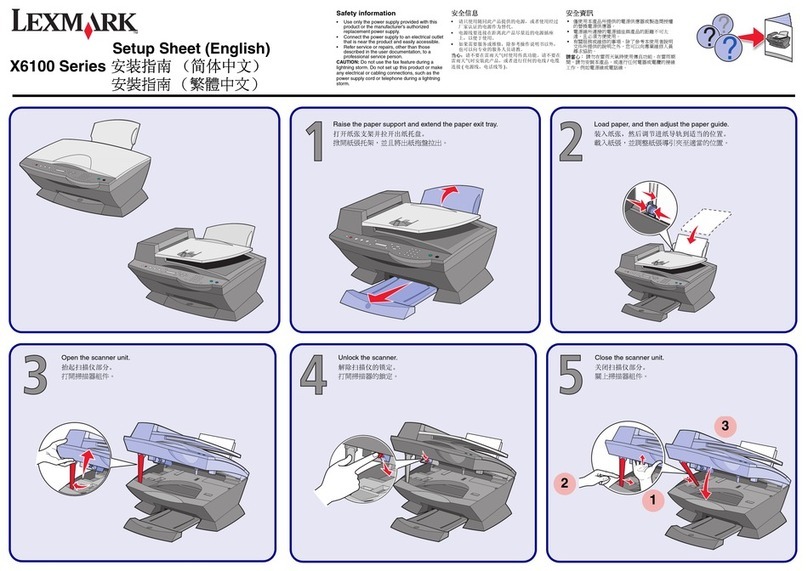 Lexmark X6100 Manual