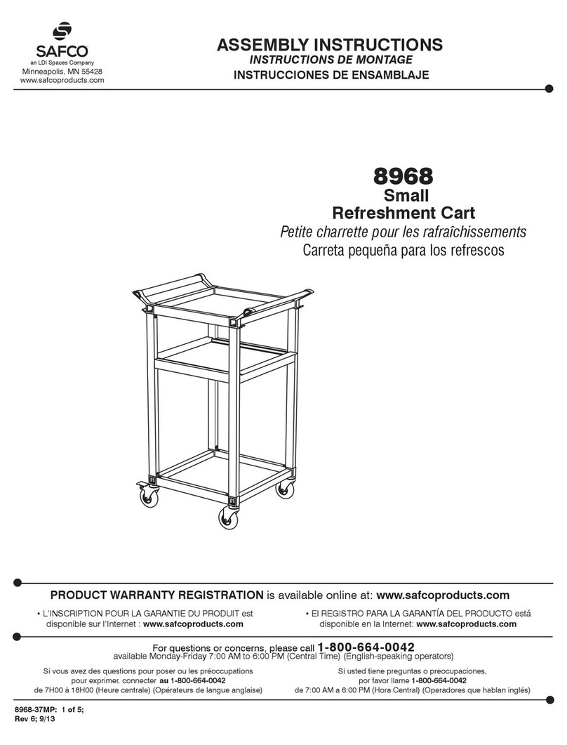 LDI Spaces SAFCO 8968 User manual LDI Spaces SAFCO 8968 User manual
