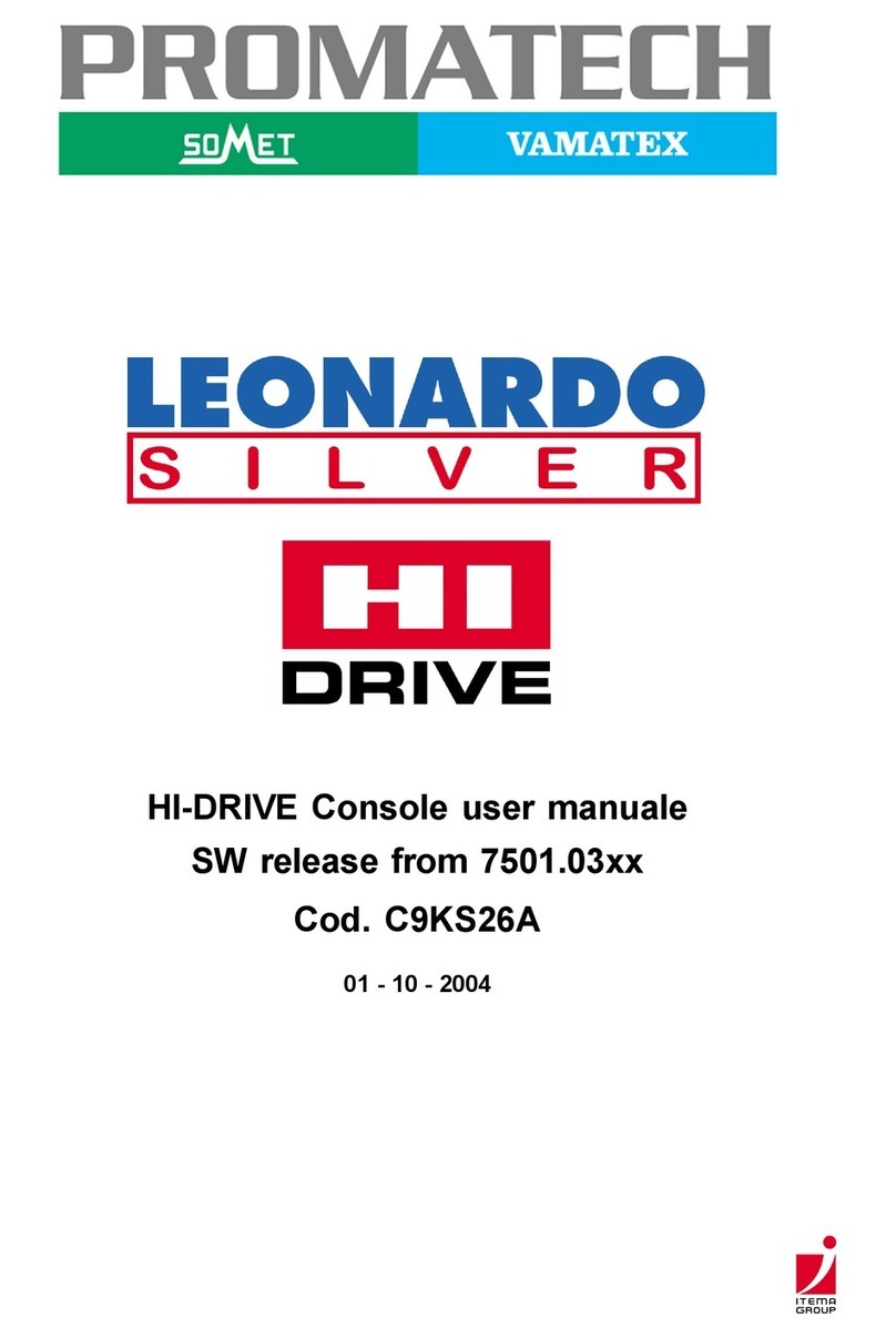 itema PROMATECH LEONARDO SILVER HI DRIVE 7000 user manual