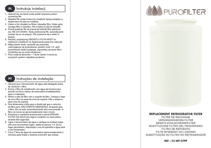 Purofilter 53-WF-07PF User manual